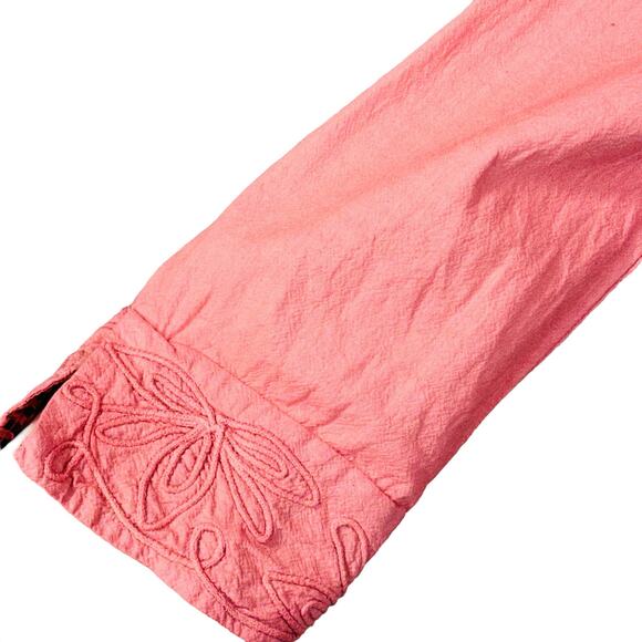 Parsley & Sage Small Tunic Top Long Sleeve Round Neck Stretchy Side Panels Pink - Picture 3 of 9